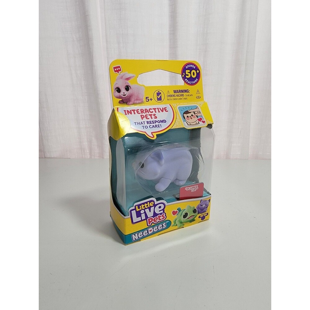 LITTLE LIVE PETS NEEDEES PLUMEE CAT INTERACTIVE PETS COLLECTIBLE TOY SEALED C11